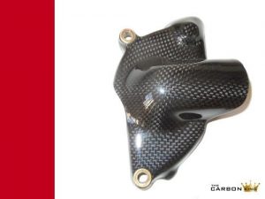 DUCATI 848 1098 1198 749 999 S4RS 998 CARBON FIBRE WATER PUMP COVER PLAIN GLOSS