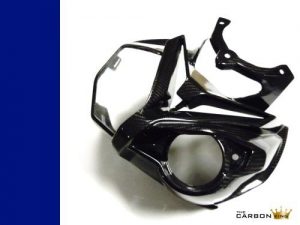 BMW S1000R CARBON FIBRE FRONT HEADLAMP SURROUND NOSE FAIRING FIBER IN TWILL