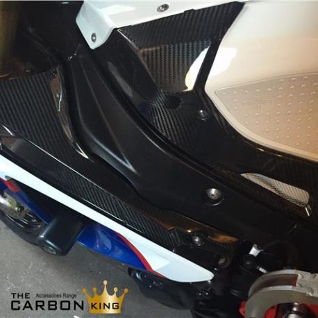 BMW S1000RR 2009-2014 CARBON FIBRE PETROL TANK SIDE PANELS INFILLS FIBER PAIR