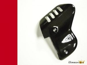 DUCATI 848 1098 1198 CARBON FIBRE LOWER TERMIGNONI EXHAUST HEAT SHIELD IN PLAIN