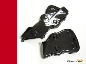 DUCATI 848 1098 1198 CARBON FIBRE CAMBELT COVER IN PLAIN GLOSS WEAVE CAM BELT