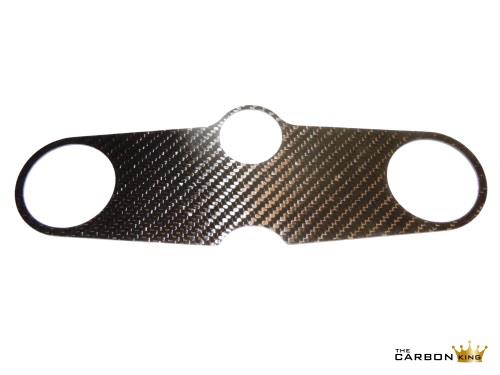 DUCATI 600/750/900SS 888 CARBON FIBRE YOKE COVER TWILL ONE SIDE PLAIN THE OTHER