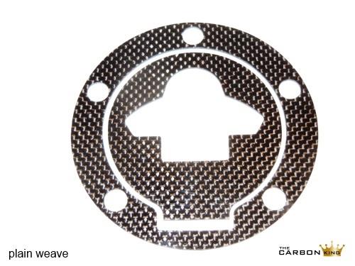 DUCATI CARBON FIBRE PETROL FILLER CAP COVER TWILL ONE SIDE PLAIN THE OTHER