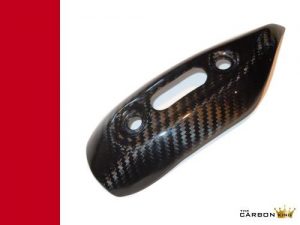 THE CARBON KING EXHAUST HEAT SHIELD COVER FOR DUCATI MONSTER 696 796 1100 FIBER