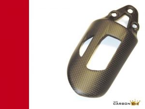 DUCATI PANIGALE REAR SHOCK GUARD IN CARBON FIBRE SATIN PLAIN WEAVE (MATT FINISH)