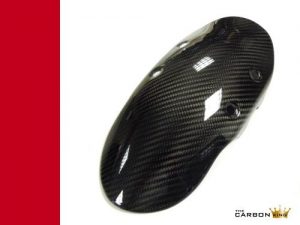 DUCATI SCRAMBLER CARBON FIBRE FRONT FENDER MUDGUARD IN GLOSS TWILL WEAVE