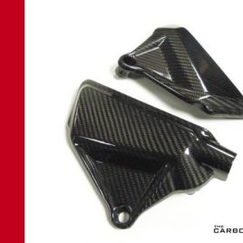 DUCATI XDIAVEL CARBON FIBRE ENGINE COVER PANELS IN TWILL WEAVE PAIR CARBON KING