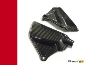 DUCATI XDIAVEL CARBON FIBRE ENGINE COVER PANELS IN TWILL WEAVE PAIR CARBON KING