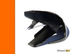 KTM RC8 & 990 SMT CARBON FIBRE FRONT MUDGUARD FENDER 3K TWILL WEAVE FIBER
