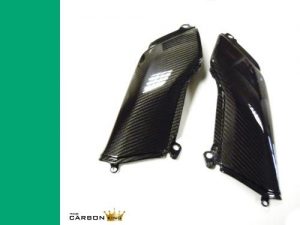 KAWASAKI Z900 2017 ONWARDS CARBON FIBRE LOWER TANK SIDE PANELS TWILL GLOSS WEAVE