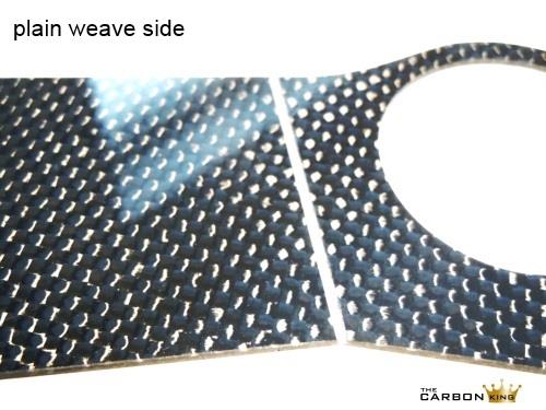 DUCATI 848/1098/1198 CARBON FIBRE YOKE COVER TWILL ONE SIDE PLAIN THE OTHER