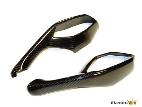 YAMAHA R1 2015 16 CARBON FIBRE WING MIRROR OUTER COVERS R1M IN TWILL WEAVE