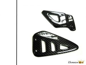 SUZUKI TL1000R CARBON FIBRE HEEL GUARDS IN TWILL WEAVE 1998-2004 TL1000S