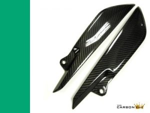 TRIUMPH SPEED TRIPLE CARBON FIBER LOWER TANK SIDE PANELS 2016-17 TWILL WEAVE