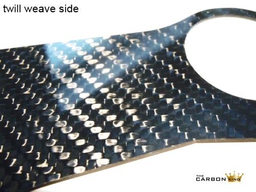 DUCATI 848/1098/1198 CARBON FIBRE YOKE COVER TWILL ONE SIDE PLAIN THE OTHER