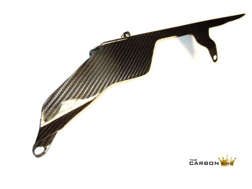 YAMAHA R1 2009 to 14 CARBON FIBRE CHAIN GUARD IN GLOSS TWILL WEAVE FIBER
