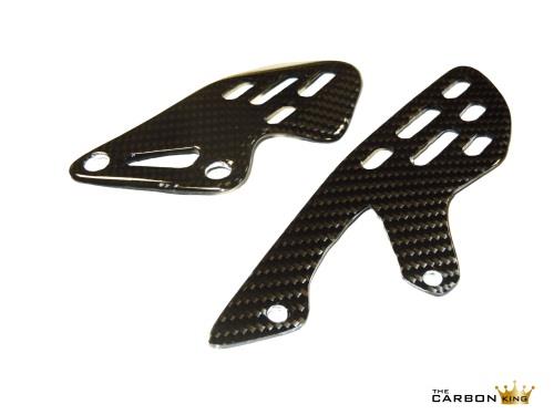 2009-2016 Ninja ZX-6R Carbon Fiber Heel Guards – Twill Weave, Glossy Finish, Pre-Drilled