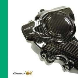 KAWASAKI Z900 2017 ONWARDS CARBON FIBRE SPROCKET COVER IN TWILL GLOSS WEAVE