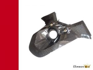 DUCATI 848/1098/1198 CARBON FIBRE KEY GUARD IN PLAIN WEAVE