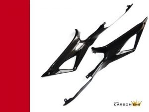 DUCATI 848/1098/1198 CARBON FIBER LOWER TANK SIDE PANELS IN PLAIN WEAVE