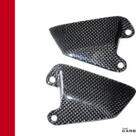 DUCATI 750/800/900/1000 SS CARBON RIDERS HEEL GUARDS IN PLAIN WEAVE