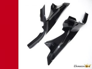 DUCATI 848/1098/1198 CARBON FIBRE AIR INTAKE COVERS IN TWILL WEAVE