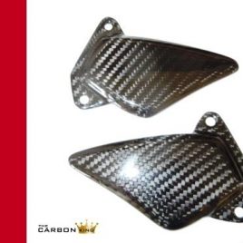 DUCATI ST2/ST3/ST4 CARBON FIBRE RIDERS HEEL GUARDS IN TWILL WEAVE