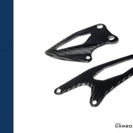 YAMAHA R1 2015-2023 CARBON FIBRE RIDERS HEEL GUARDS IN TWILL WEAVE