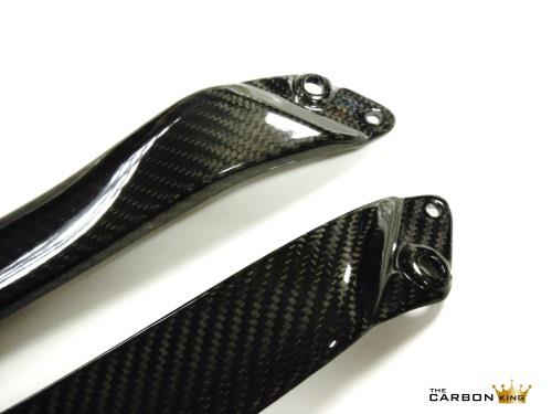 Kawasaki ZX6R 07-08 Replacement for Side Panels 2x2 twill Weave Carbon Fiber Tekarbon 