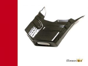 DUCATI 749/999 CARBON STANDARD EXHAUST COVER IN PLAIN WEAVE