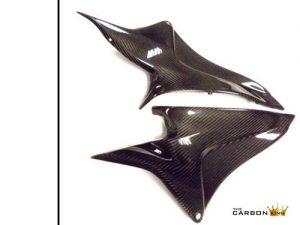 HONDA CBR600RR 2007-12 CARBON LOWER SEAT SIDE PANELS IN TWILL WEAVE