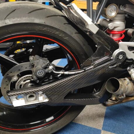 BMW S1000R 2021 22 Swingarm Covers in Carbon by carbonworld uk