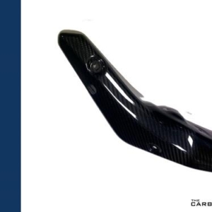 YAMAHA MT10 2022>24 CARBON EXHAUST HEAT SHIELD (LARGE) IN GLOSS TWILL WEAVE
