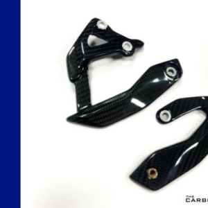 BMW S1000XR 2020-2024 CARBON HEEL GUARDS IN TWILL GLOSS WEAVE