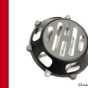 DUCATI CARBON SLATTED CLUTCH COVER IN MATT PLAIN FITS MOST DRY CLUTCHES