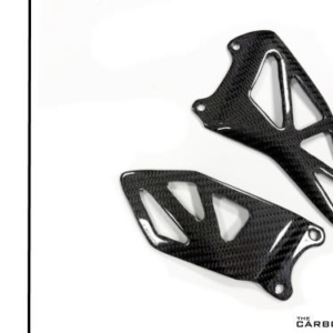 SUZUKI GSXR1000 2017-2025 CARBON HEEL GUARDS IN TWILL GLOSS WEAVE
