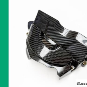 TRIUMPH DAYTONA 660 CARBON SPROCKET COVER IN TWILL GLOSS WEAVE