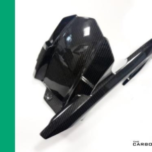 KAWASAKI Z900 2017 TO 2025 CARBON FIBRE REAR HUGGER/CHAIN GUARD IN TWILL GLOSS WEAVE