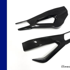 BMW S1000RR 2019 on  S1000R 2021 on CARBON SWINGARM COVERS IN TWILL GLOSS WEAVE