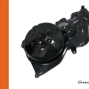 APRILIA RSV4/TUONO 2021 TO 2025 CARBON ENGINE CLUTCH SOUNDPROOFING COVER IN TWILL GLOSS WEAVE
