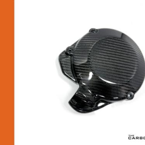 APRILIA RSV4/TUONO 2021 TO 2025 CARBON ENGINE FLYWHEEL SOUNDPROOFING COVER IN TWILL GLOSS