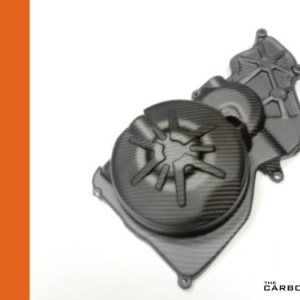APRILIA RSV4/TUONO 2021 TO 2025 CARBON ENGINE CLUTCH SOUNDPROOFING COVER IN MATT TWILL