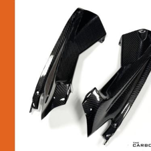 APRILIA RSV4 2015-20 CARBON COCKPIT INNER FAIRING INFILLS IN GLOSS TWILL WEAVE