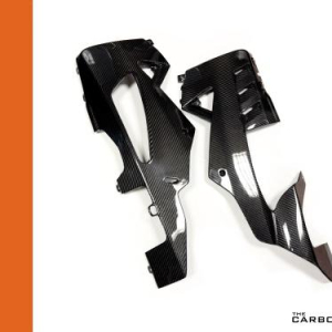 APRILIA RSV4 2015-20 CARBON BELLY PAN FAIRING IN GLOSS TWILL WEAVE