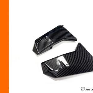 KTM DUKE 990 2024> CARBON RADIATOR COVERS IN TWILL GLOSS WEAVE