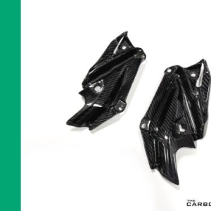 KAWASAKI Z900 2017-2019 CARBON INNER AIR INTAKE SIDE COVER PANELS IN TWILL GLOSS WEAVE